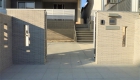 愛知県岡崎市の新築エクステリア;防犯性の高い美しい門構え