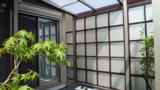 幸田町エクステリア外構光と風がおりなす癒しの空間を演出するテラス屋根
