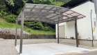 愛知県岡崎市の新築エクステリア：2台用カーポート