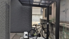 愛知県岡崎市の新築エクステリア：自転車を守るサイクルポート