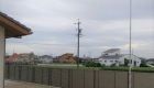 愛知県安城市の新築エクステリ：田んぼとの境界に目隠しフェンスを設置ア