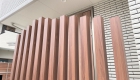 愛知県岡崎市の新築エクステリア：曲線にすることで柔らかい雰囲気に