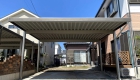 愛知県高浜市のリフォーム外構：柱間隔が広くとれるのでゆったり駐車ができます