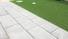 西尾市の新築エクステリア：BBQに対応できるコンクリート平板