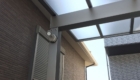 岡崎市の新築エクステリア：カーポート柱にカーポート用ライトを取り付け