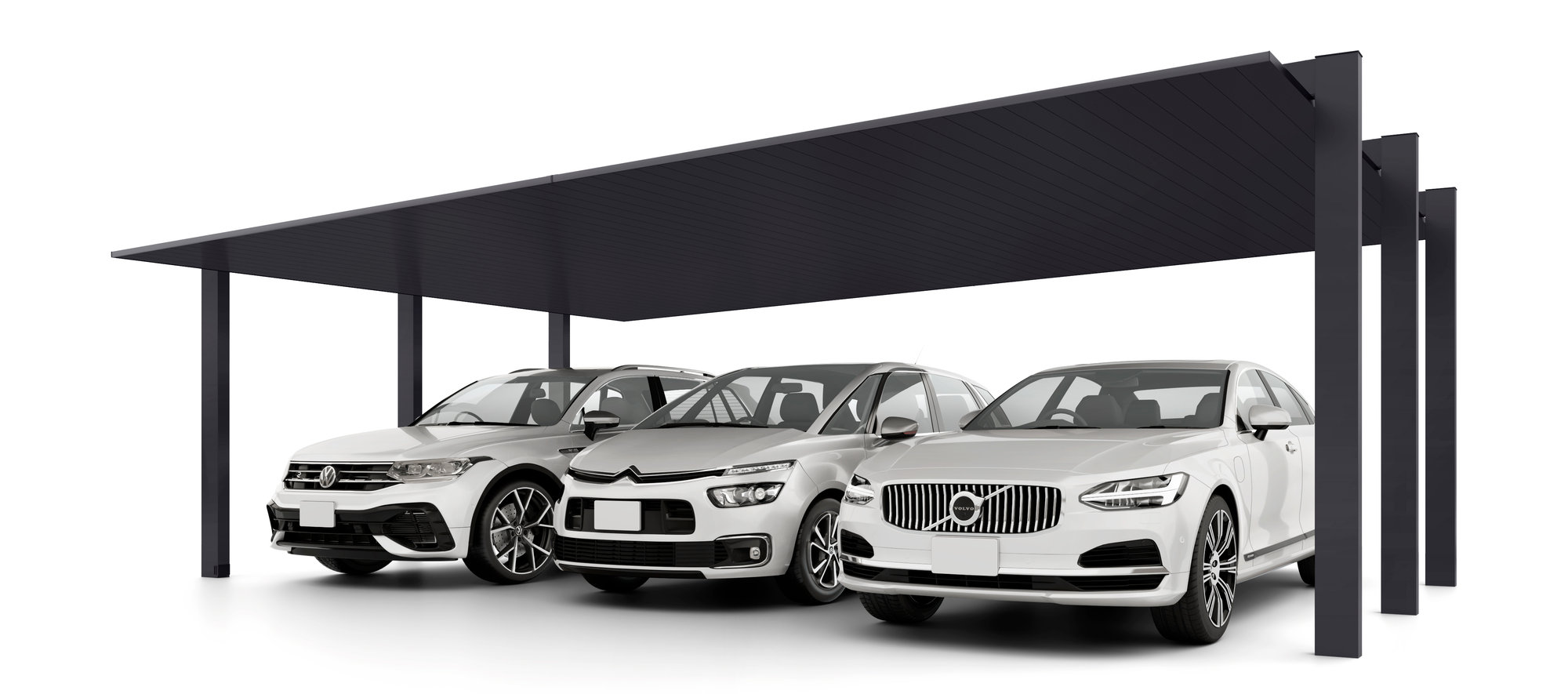 カーポートSC3台用：ダスクグレー