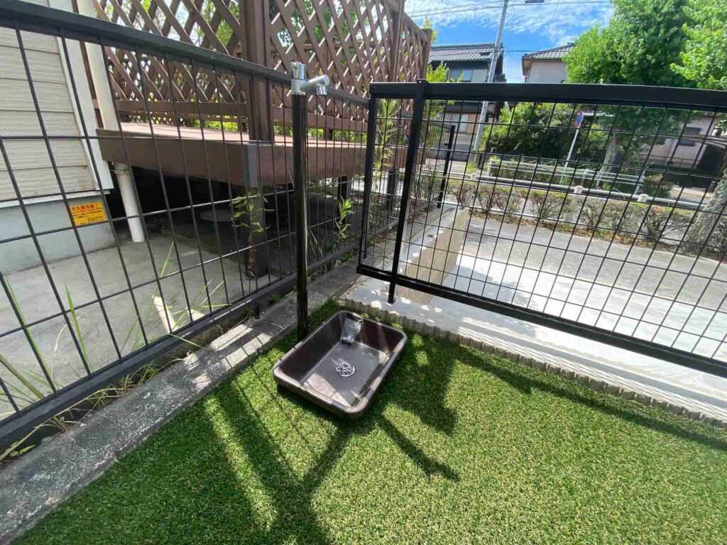 豊田市の外構リフォーム：立水栓もお庭の奥に新設