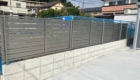 幸田町の外構リフォーム：隣地境界の目隠しフェンス