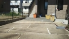 岡崎市の外構リフォーム：リフォーム前の駐車場