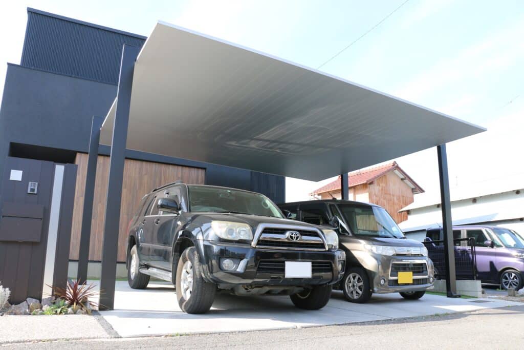 カーポートSC_ホワイト×ブラック