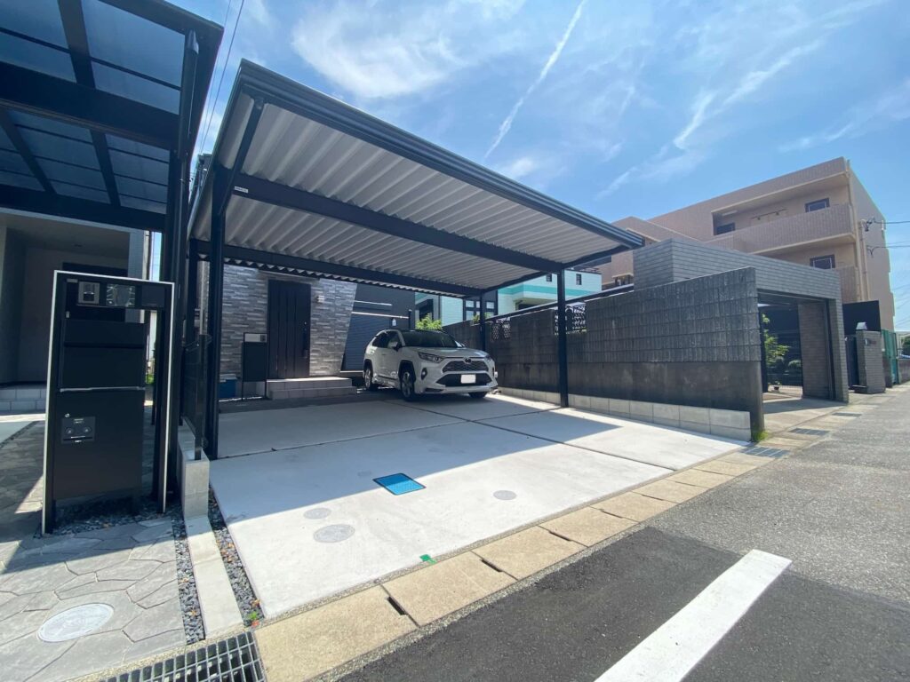 安城市の外構リフォーム:カーポート施工後